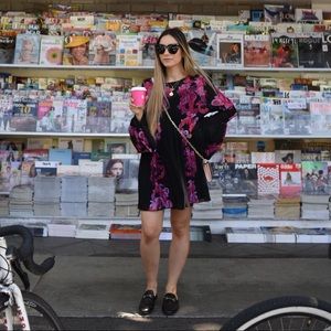 Bell sleeve minidress